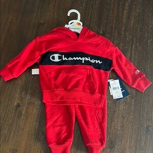 Champion Red 2 Piece set size 12M
